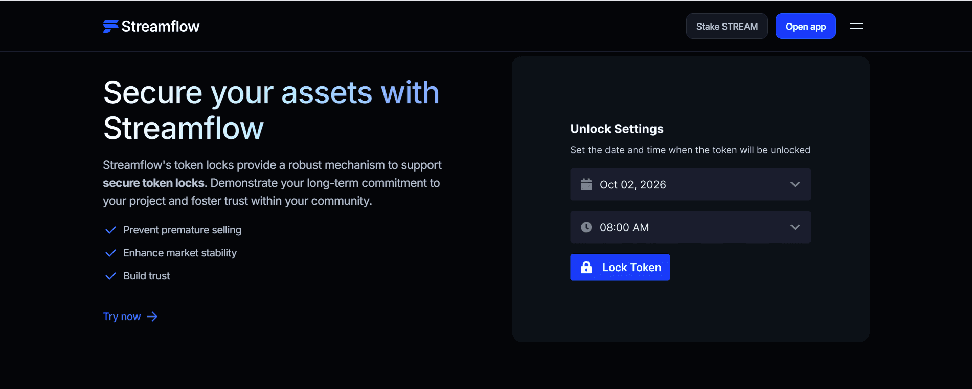 How to Lock Team Tokens on Solana with Streamflow