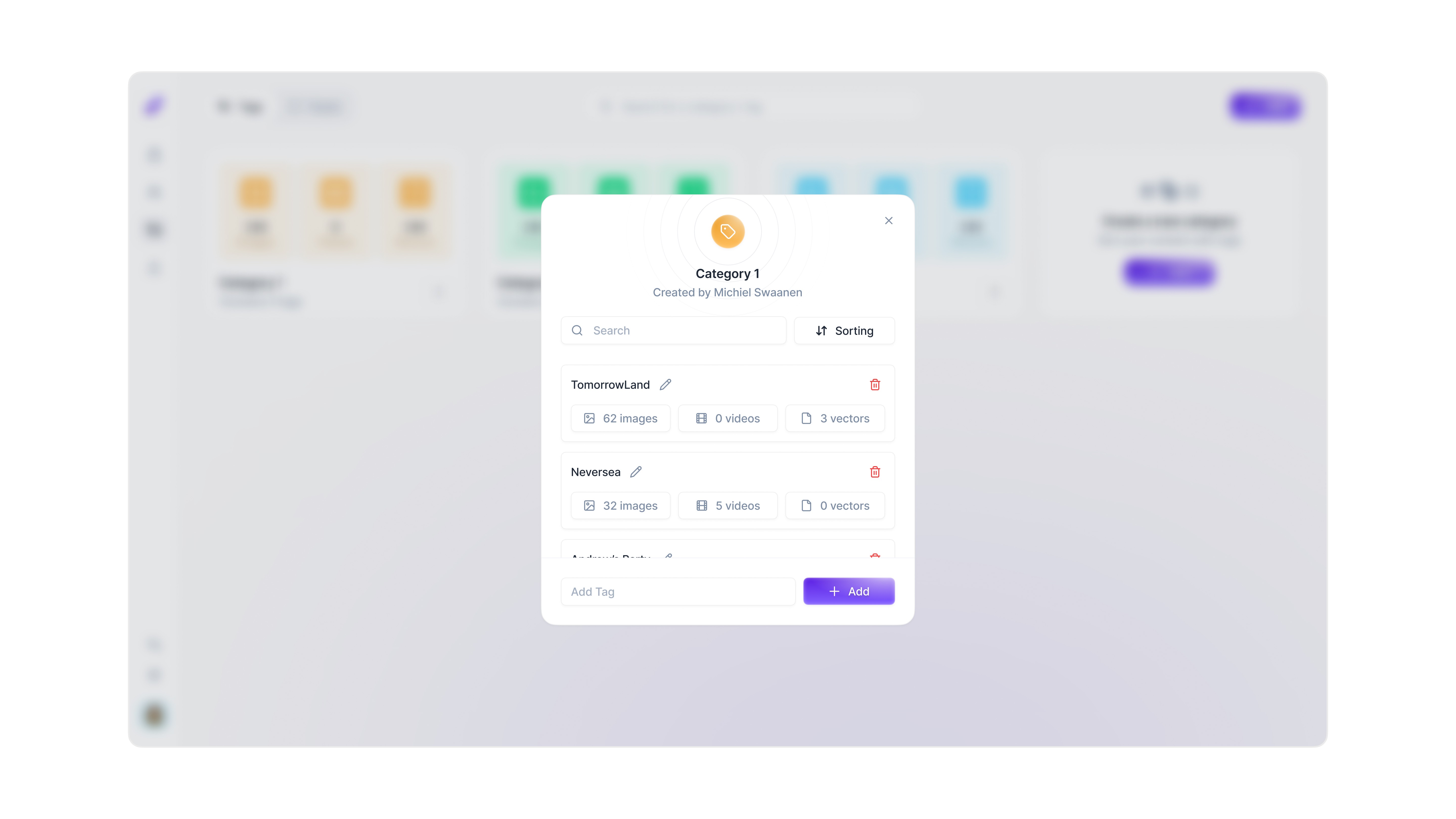 Product Design - Dashboard