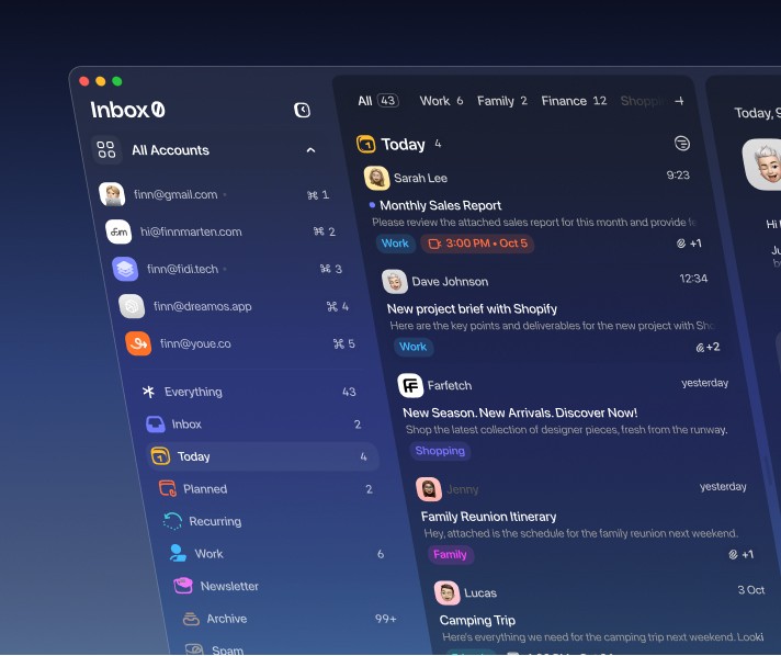 Mail-Software UI