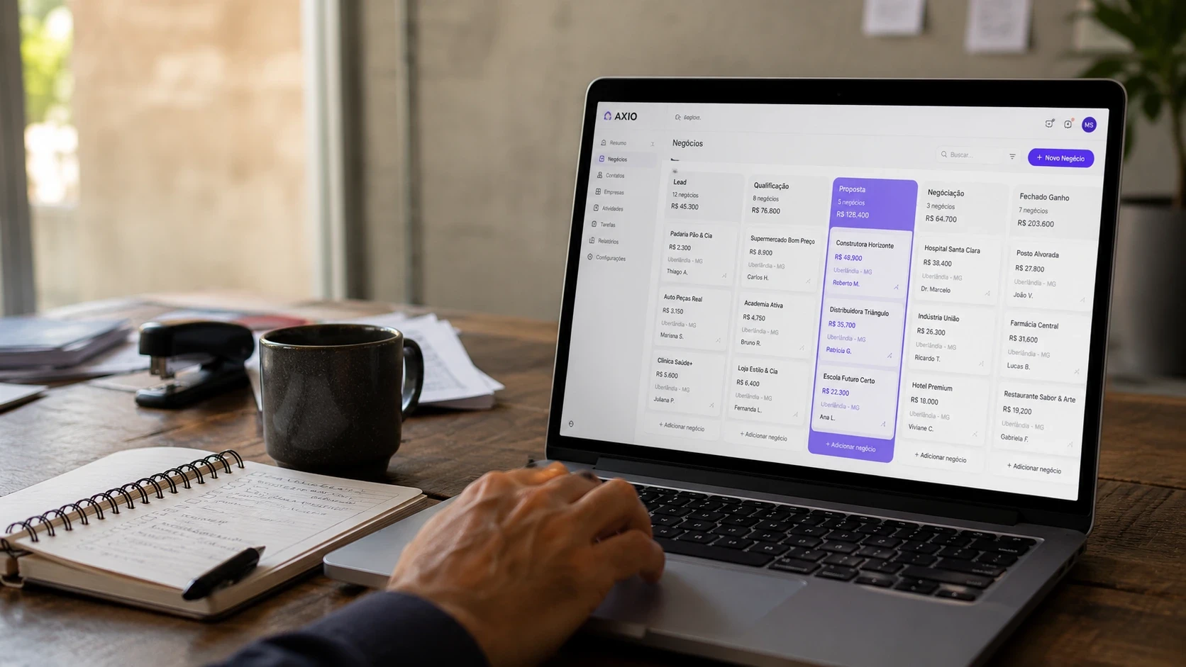 implementação de CRM em Uberlândia com funil de vendas estruturado