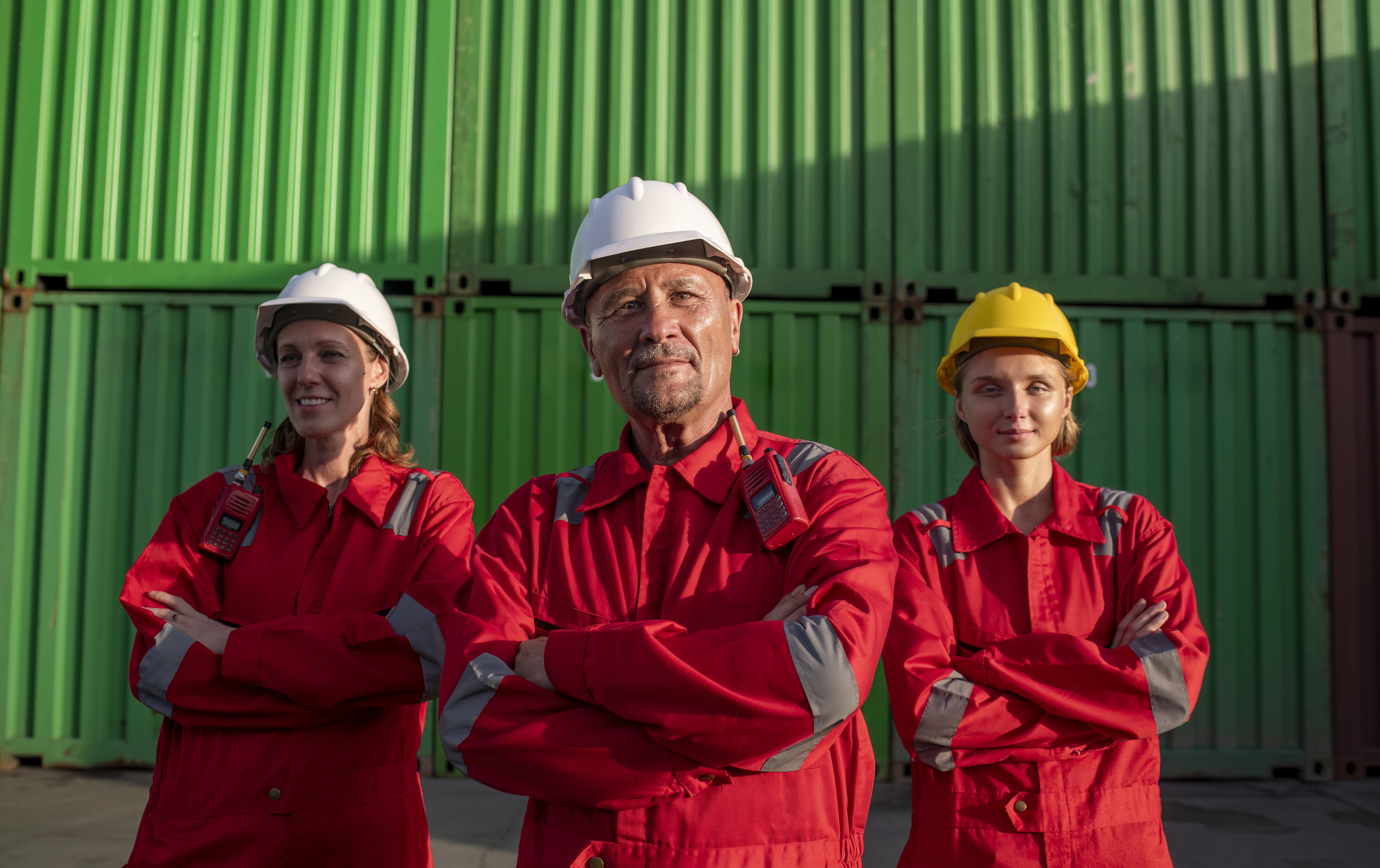 Image of team members looking at the camera