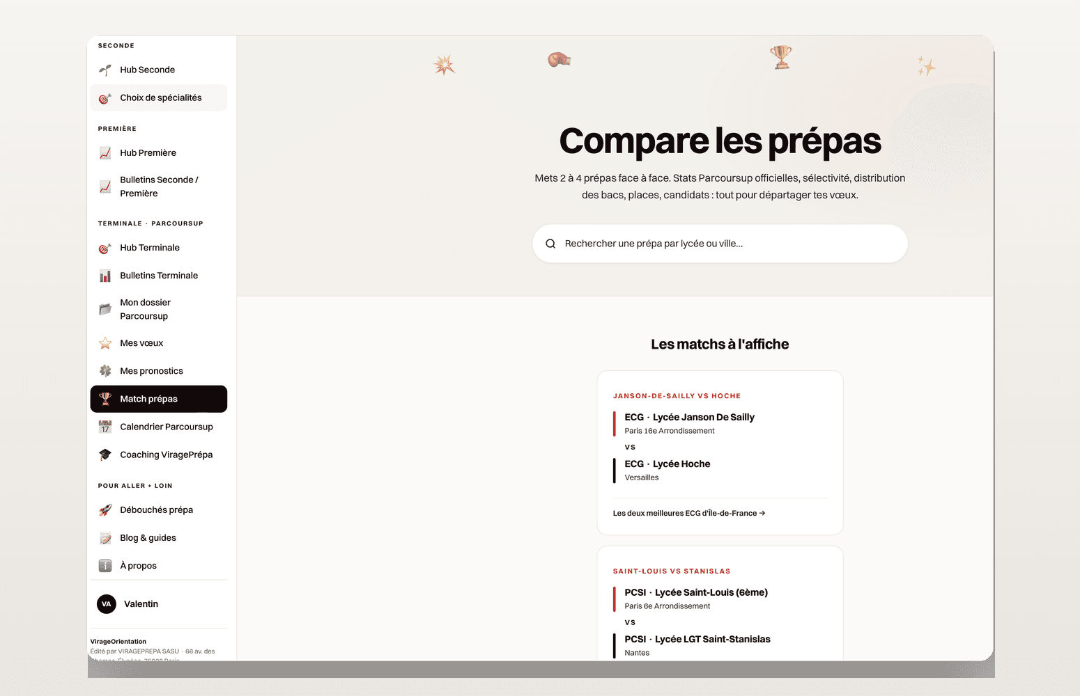 Déposer ses bulletins, obtenir son profil