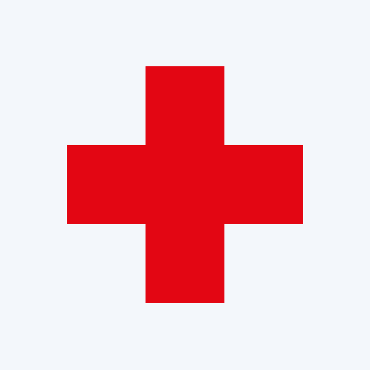 Rotes Kreuz Symbol. Zahnärztliche Notfallversorgung bei BrightSmile Kloten.