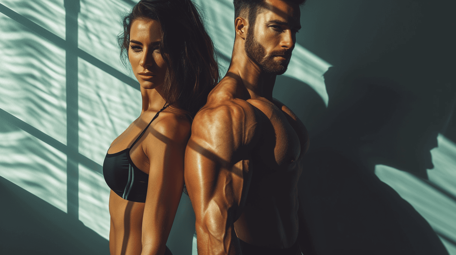 A couple gym goer showcasing the benefits of a 5 day split workout guide.