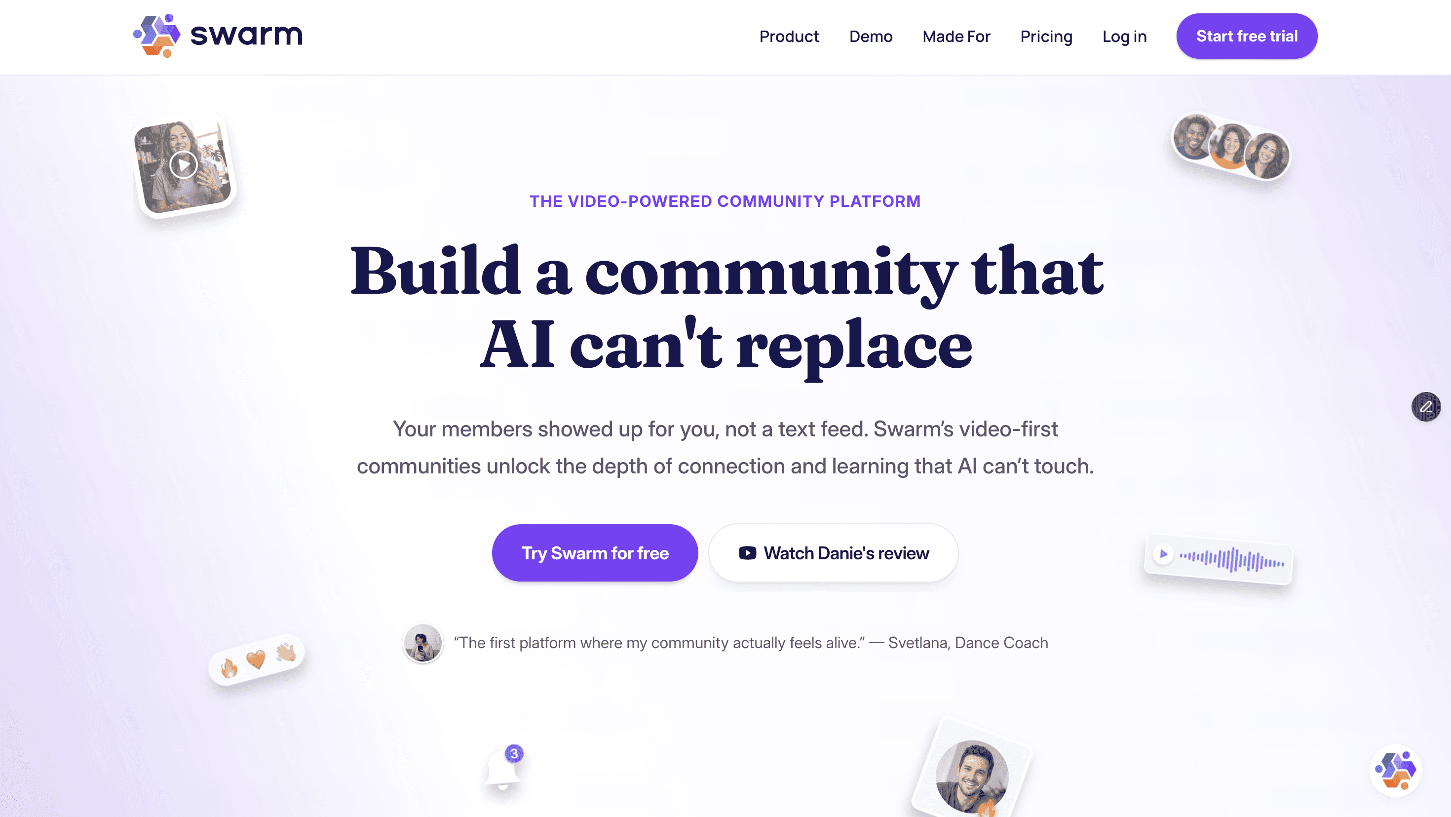 Swarm homepage