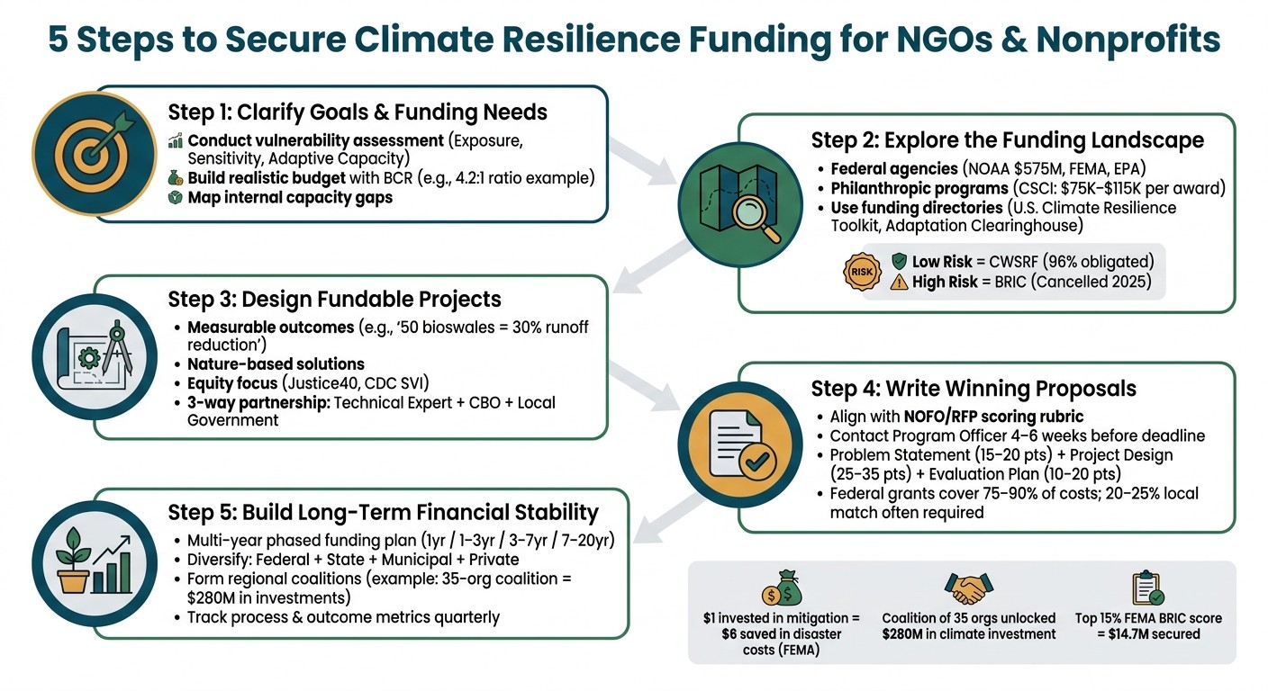 5 Steps to Secure Climate Resilience Funding for NGOs