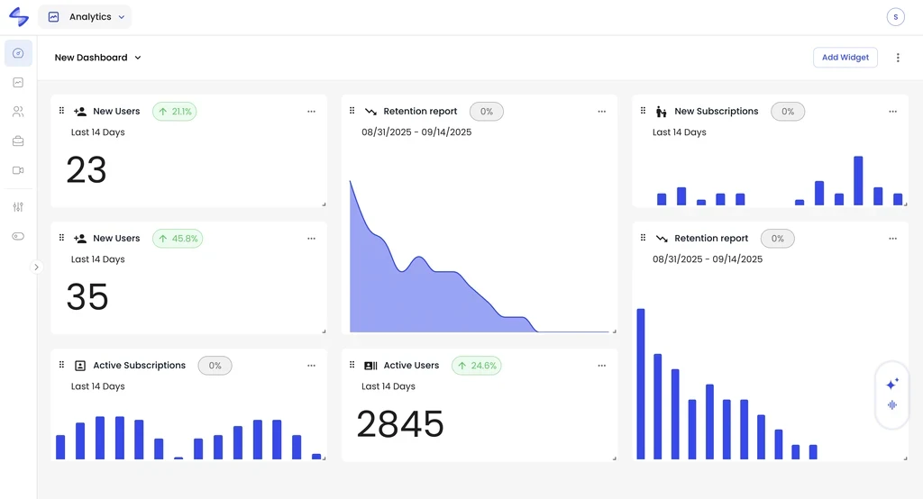 Close-up of pink liquid with bubbles, showcasing a smooth texture. The gradient of pink hues and reflections create a calm and soothing feel.