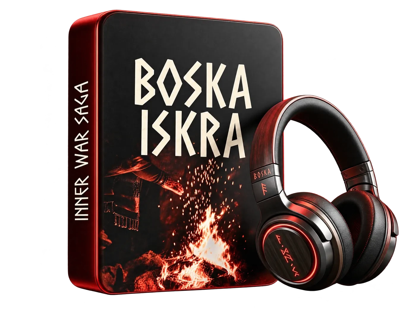 Boska Iskra – pudełko z nagraniami i słuchawki