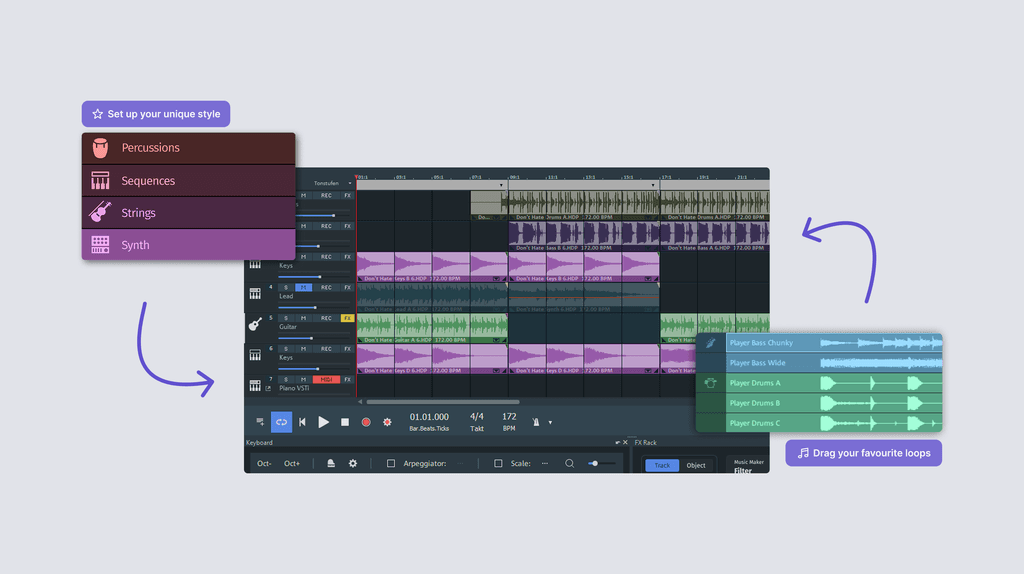 UI minimalistic widgets