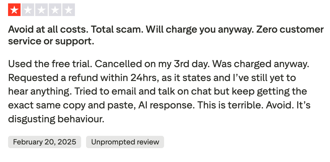 BigSpy review about free trial billing and refund issues