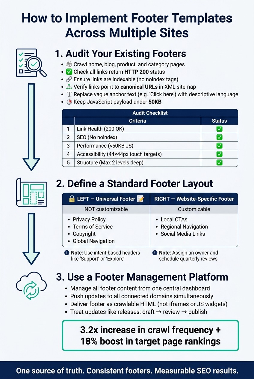 How to Implement Footer Templates Across Multiple Sites