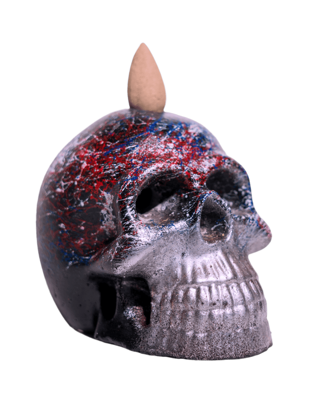 Transform your space with our skull incense diffusers. Watch as incense smoke cascades like a mystical waterfall, bringing an air of mystery and serenity. These artful designs blend function with edgy style, perfect for creating a captivating ambiance.