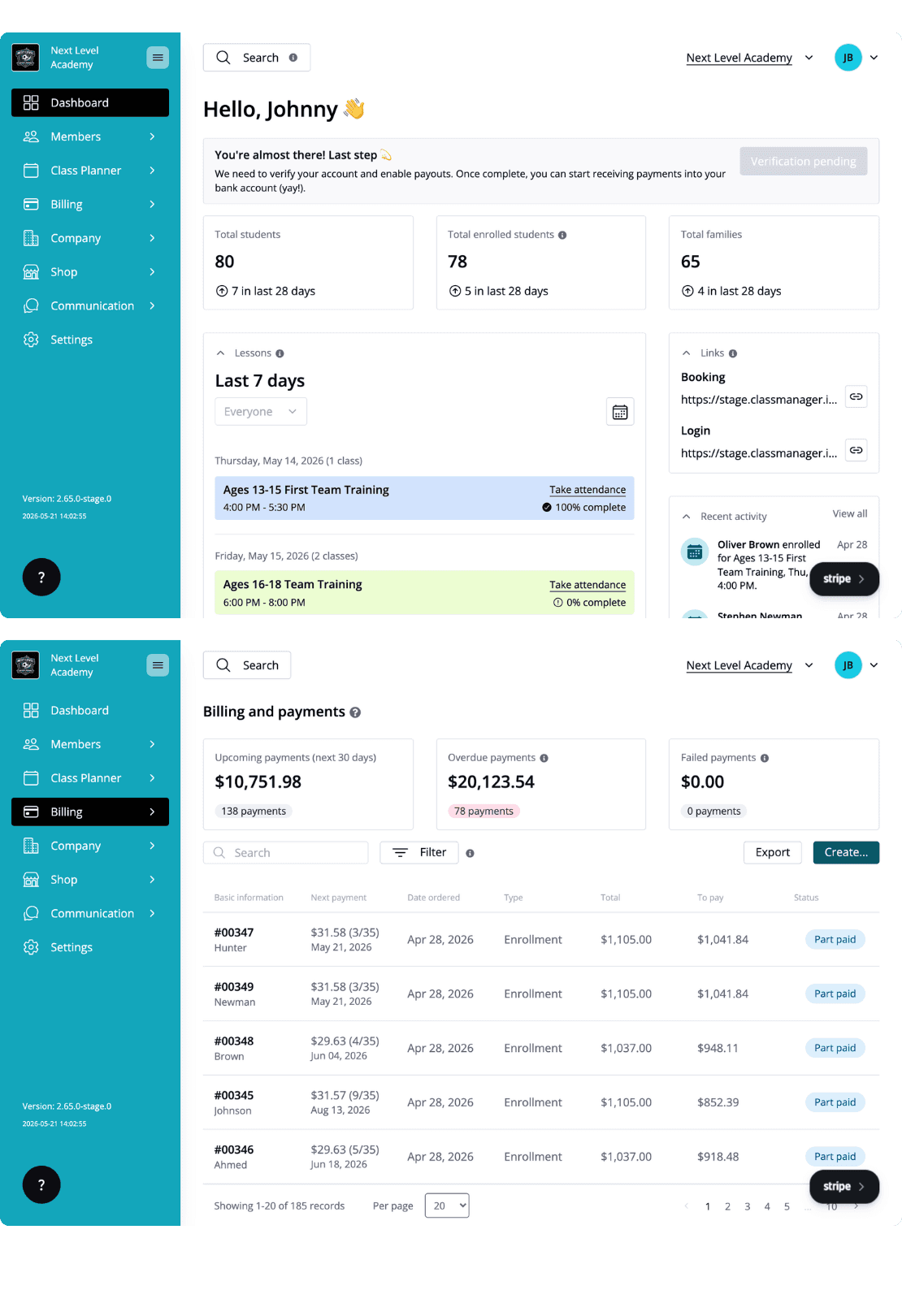 Transaction screen on mobile, highlighting fees and payments 