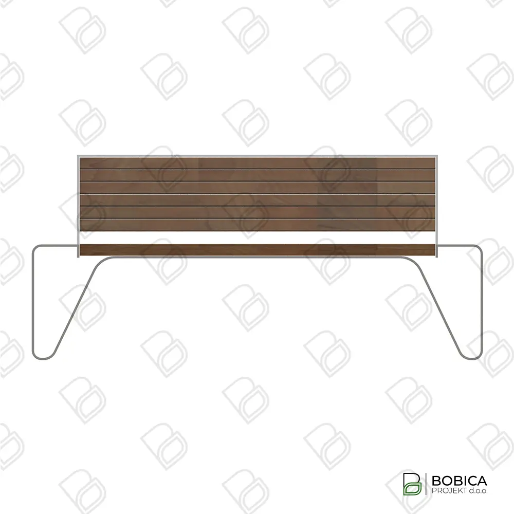 Urbana klupa s naslonom – "Linea Comfort"