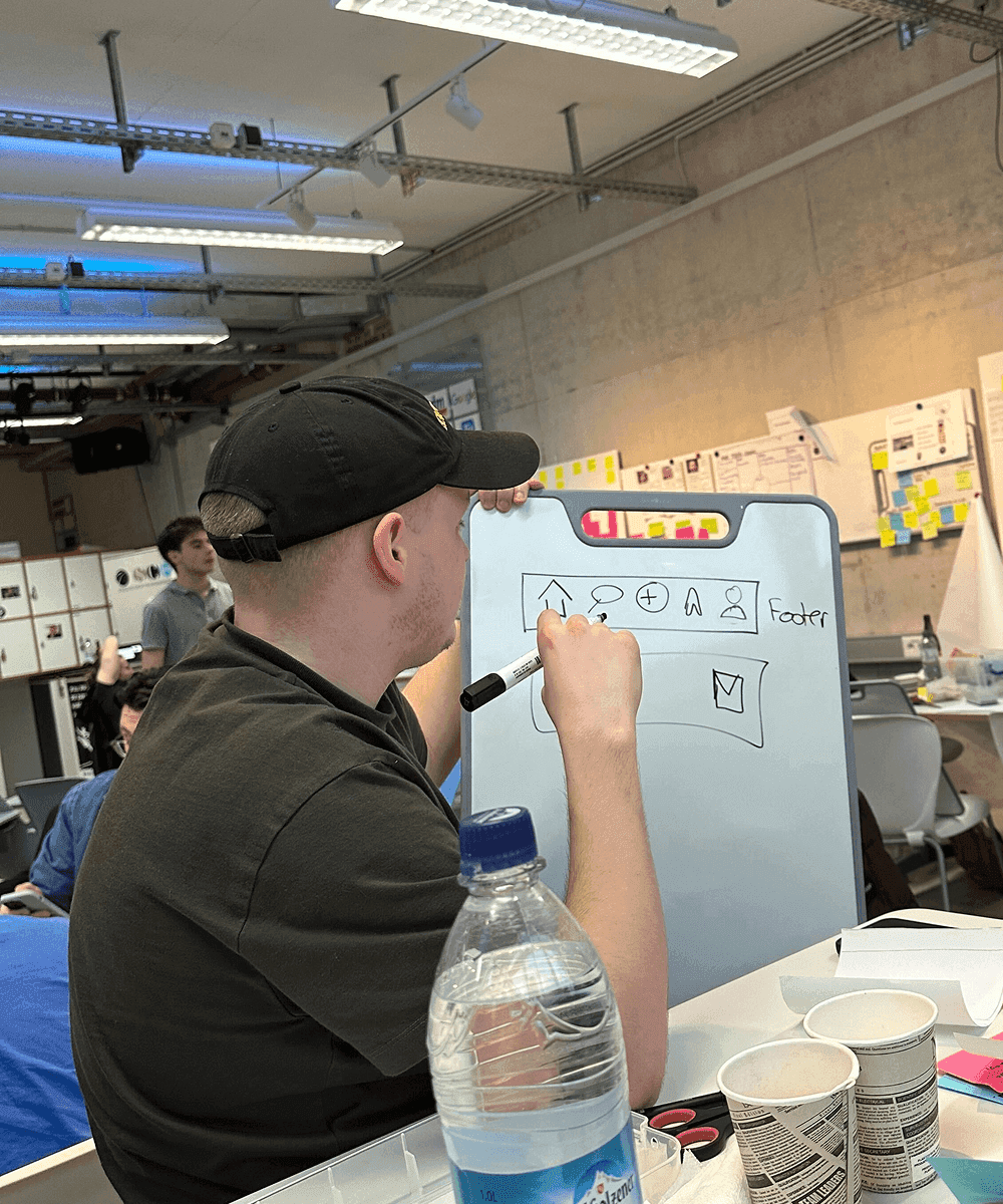 Whiteboarding at the APE Lean Startup Bootcamp, Munich
