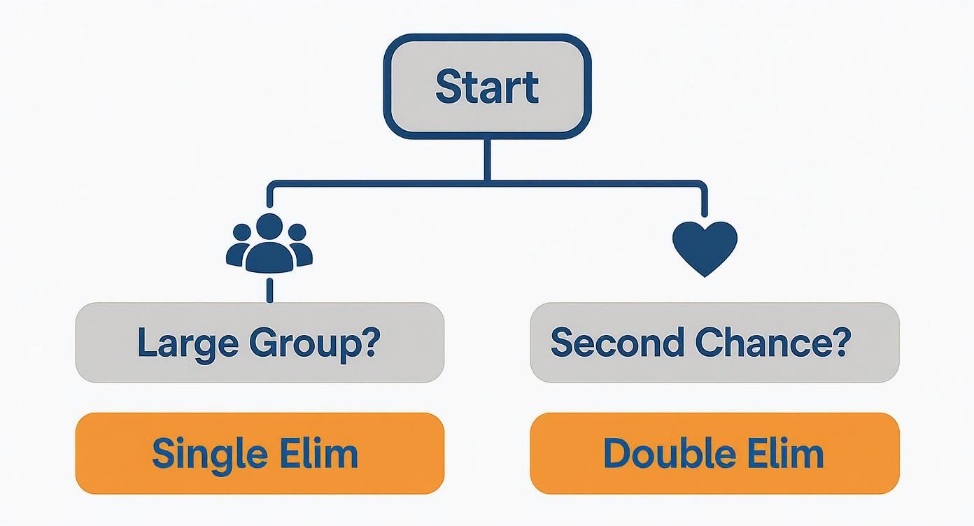 Infographic about how to create a tournament bracket