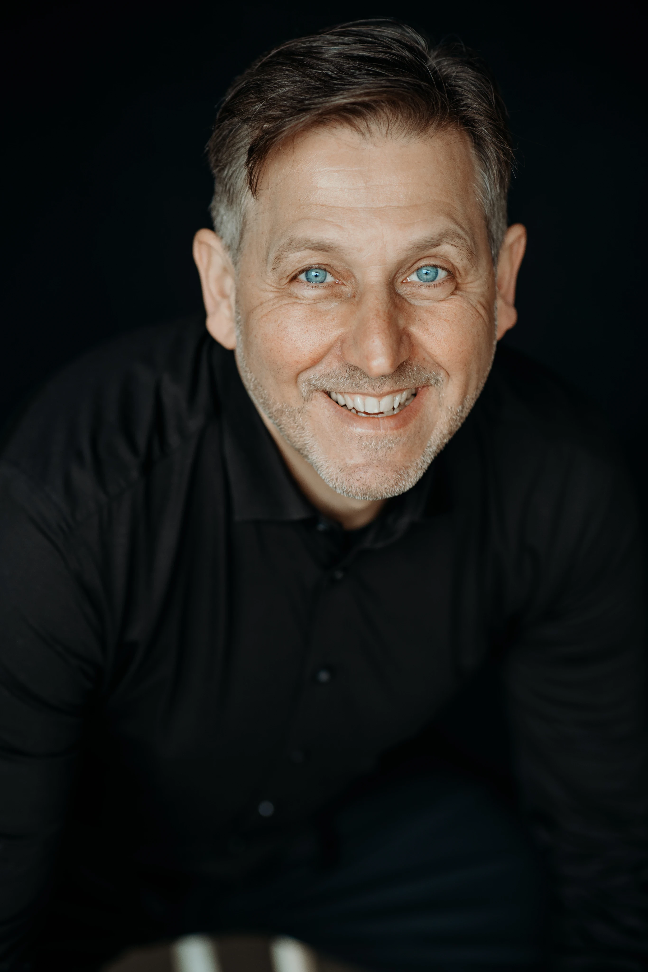 Black and white men's portrait