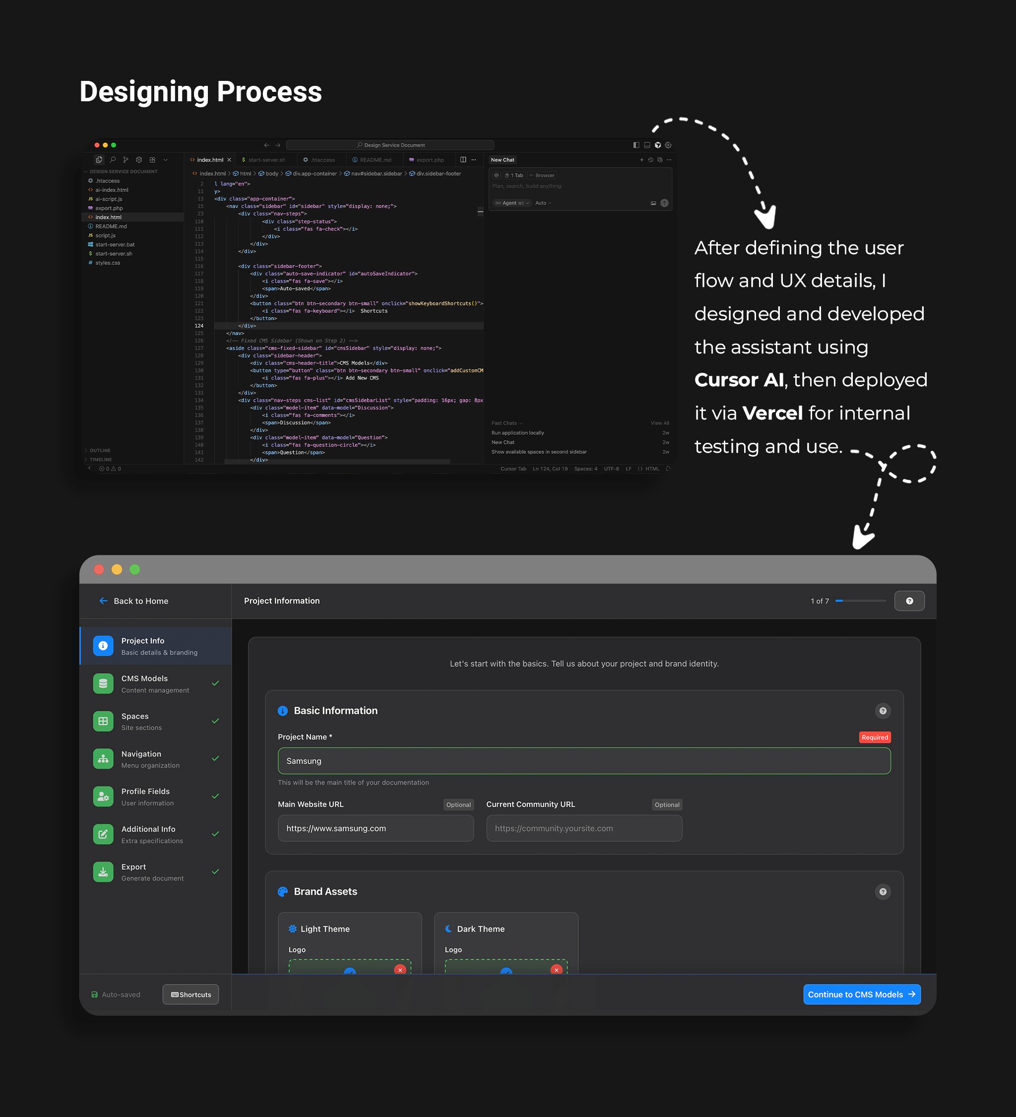 AI Assistant for Design Documentation - Designing Process