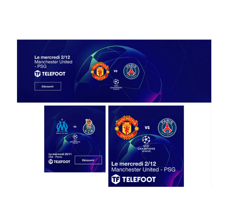 A two app screens next to each others