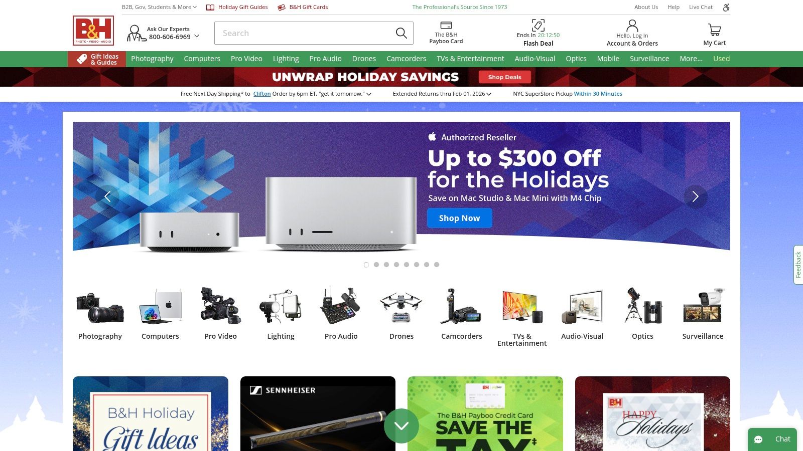 B&H Photo Video (Authorized reseller)