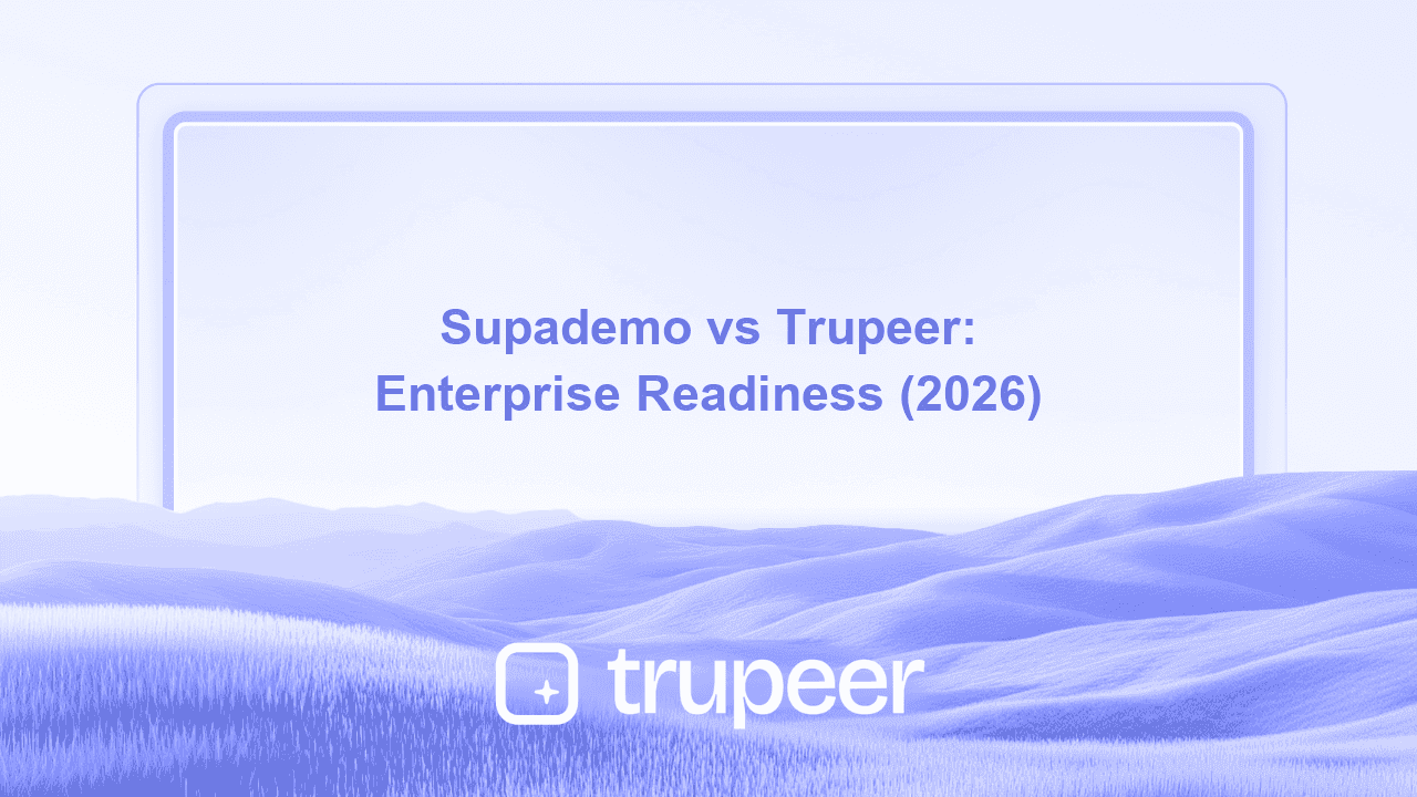 Screen Studio مقابل Trupeer: مقارنة جاهزية المؤسسات لعام 2026