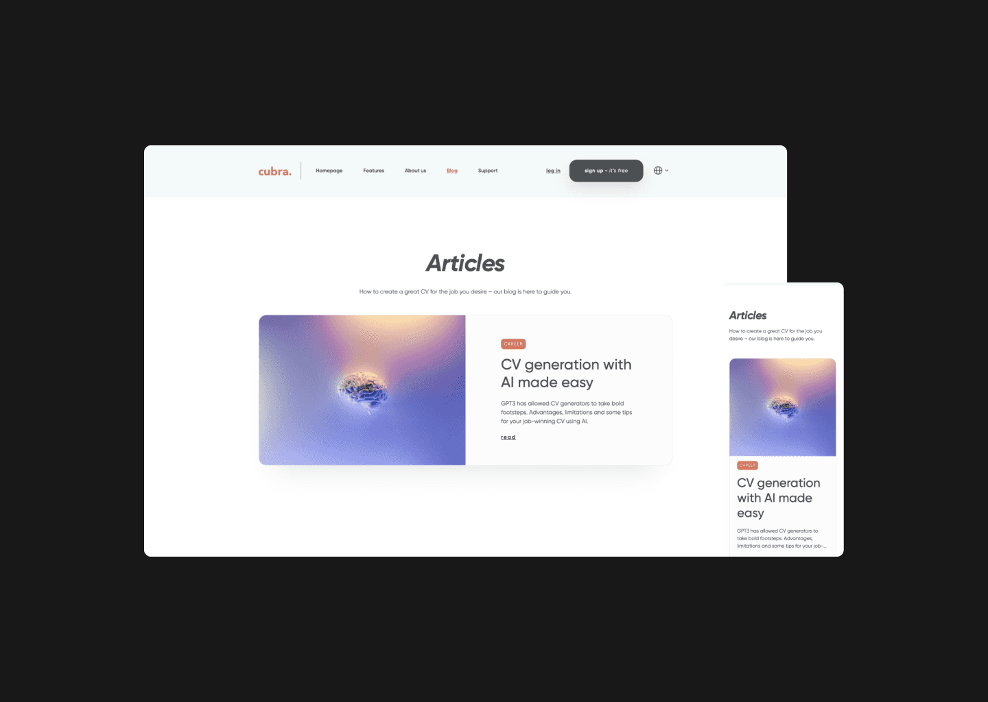 A screenshot for two app screens