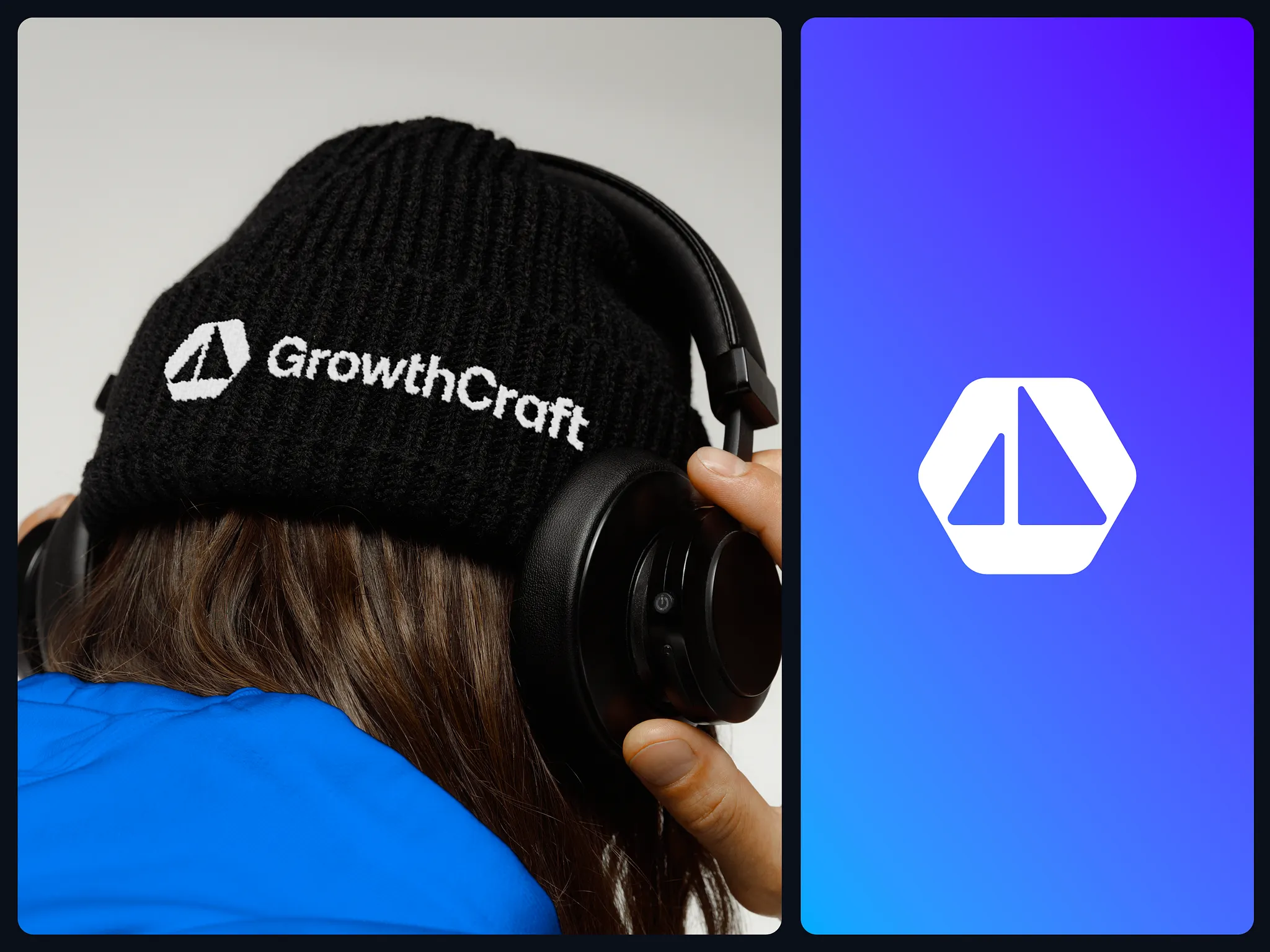 For GrowthCraft, we crafted a logo that symbolizes their role as navigators in the growth marketing world. The name "GrowthCraft" draws inspiration from both the art of craftsmanship and the nautical world, where "craft" also refers to a vessel. This aligns perfectly with the company's mission to guide digital businesses through the complex waters of growth. The hexagon in the logo represents the analytical and strategic side of GrowthCraft, a symbol of the precise, data-driven approach they use to scale businesses. The ship metaphor reinforces their focus on leading clients toward sustainable success, navigating through challenges and finding the right growth levers. The result is a logo that’s both modern and meaningful, striking the perfect balance between innovation and strategy—exactly what GrowthCraft promises to deliver for its clients.