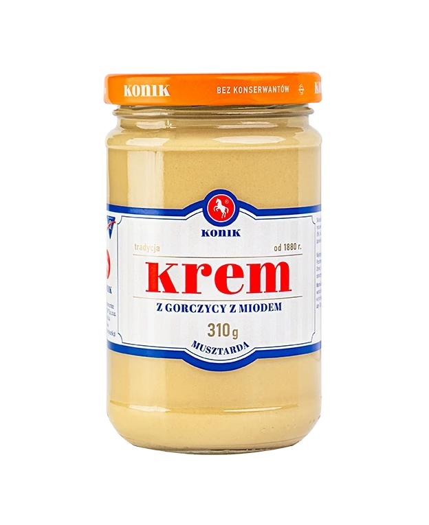 Musztarda krem z gorczycy z miodem 310g słoik