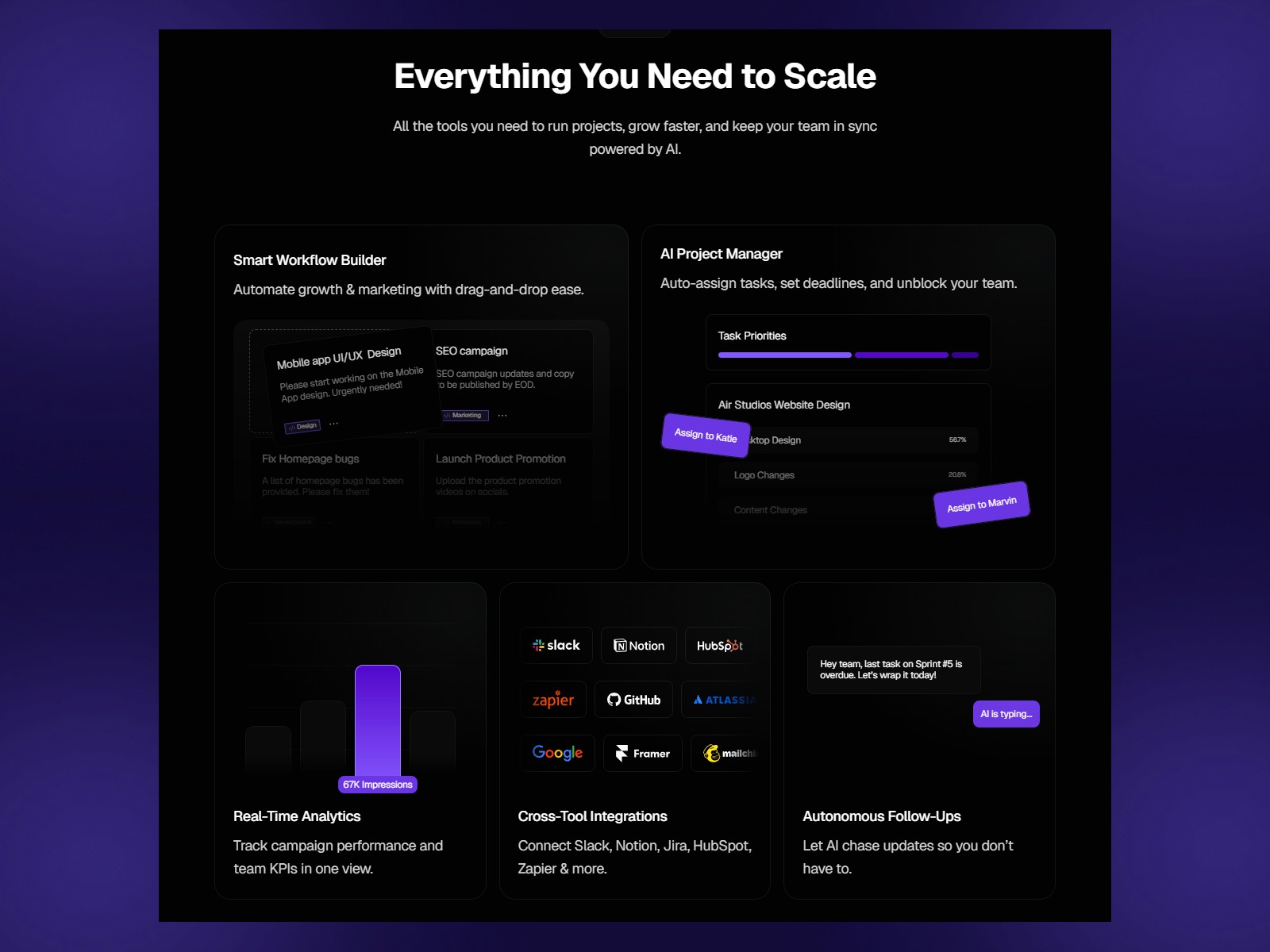 Stryve — 高级暗黑现代 AI 产品官网设计灵感