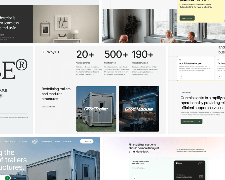 templates screens