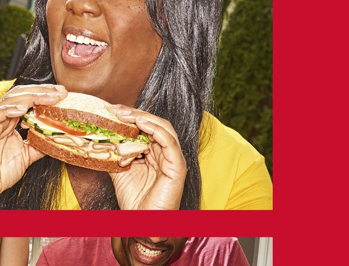 Portrait with an Oscar Mayer sandwich