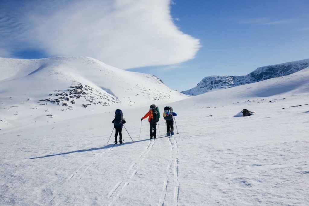 Skiing expedition, Svalbard