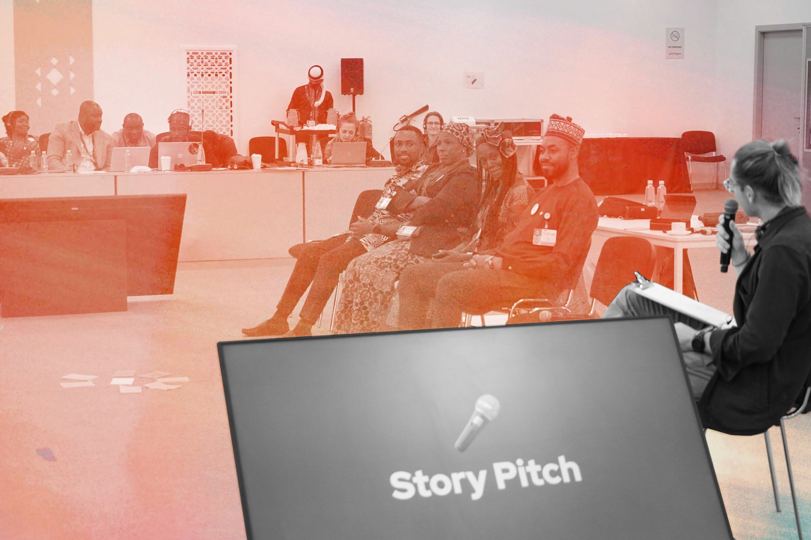 Moderation einer mehrsprachigen Großgruppe bei der UNCCD COP16 in Riad