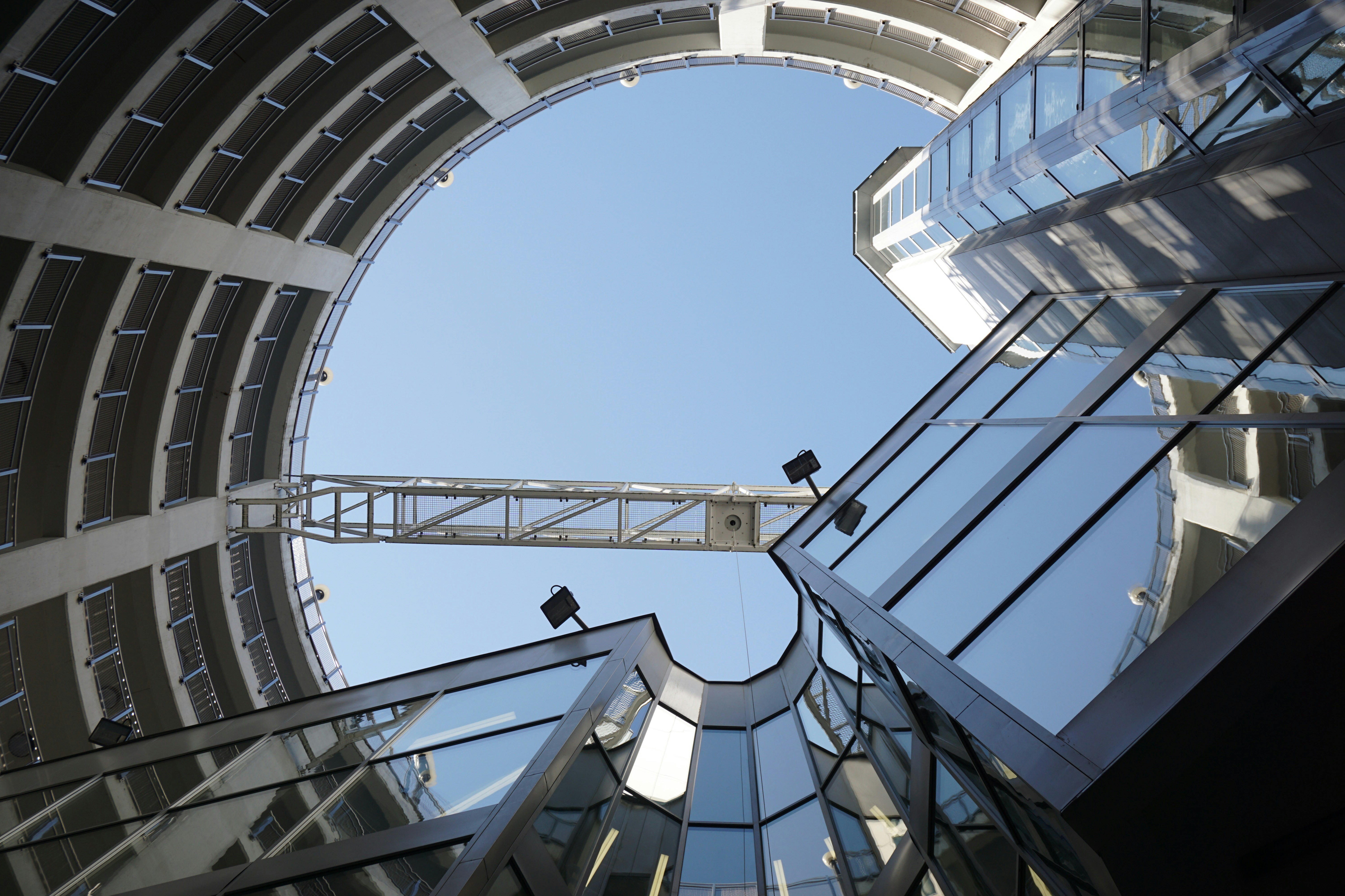 white and black concrete building