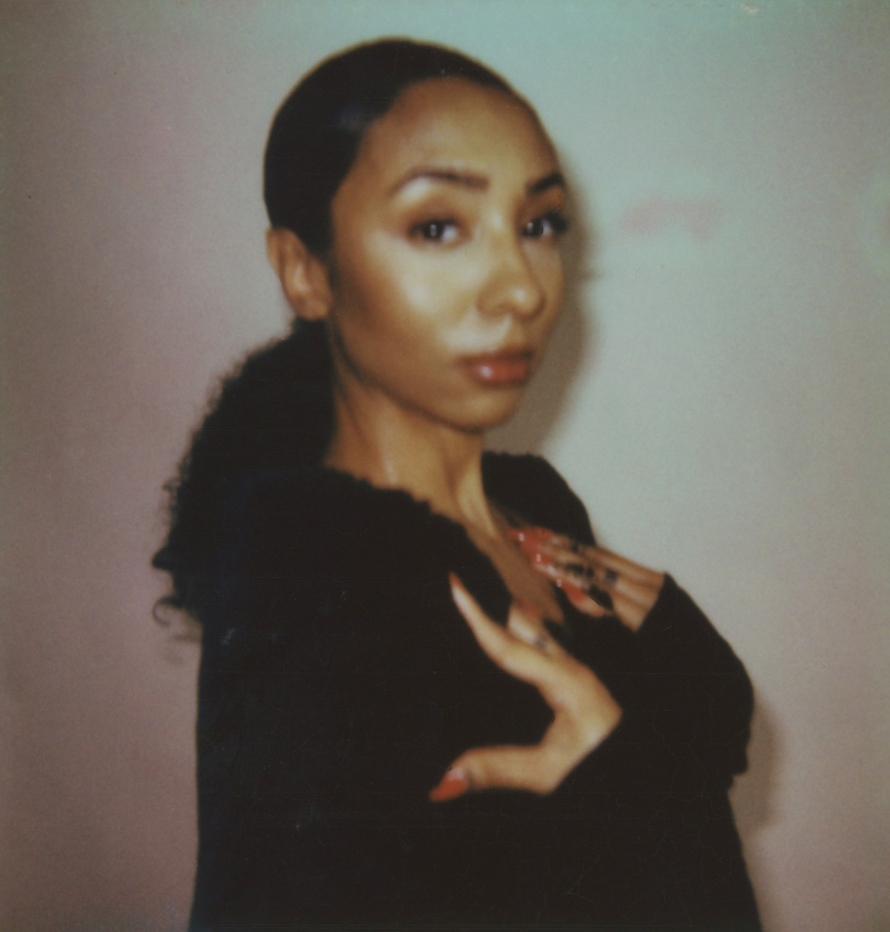 a black female model