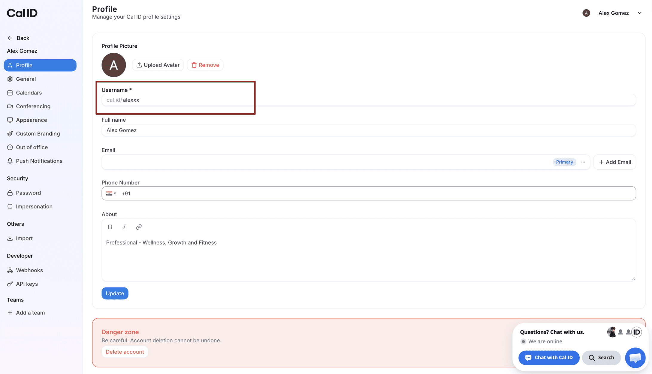 Custom booking URL setup in Cal ID for agencies