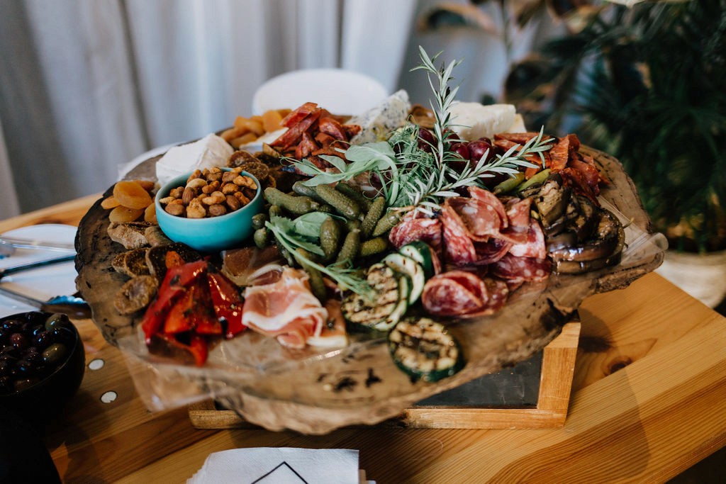 Grazing platter at the wedding reception