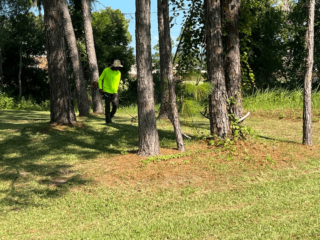 Superior Image landscaping crew working on residential property Orange County FL