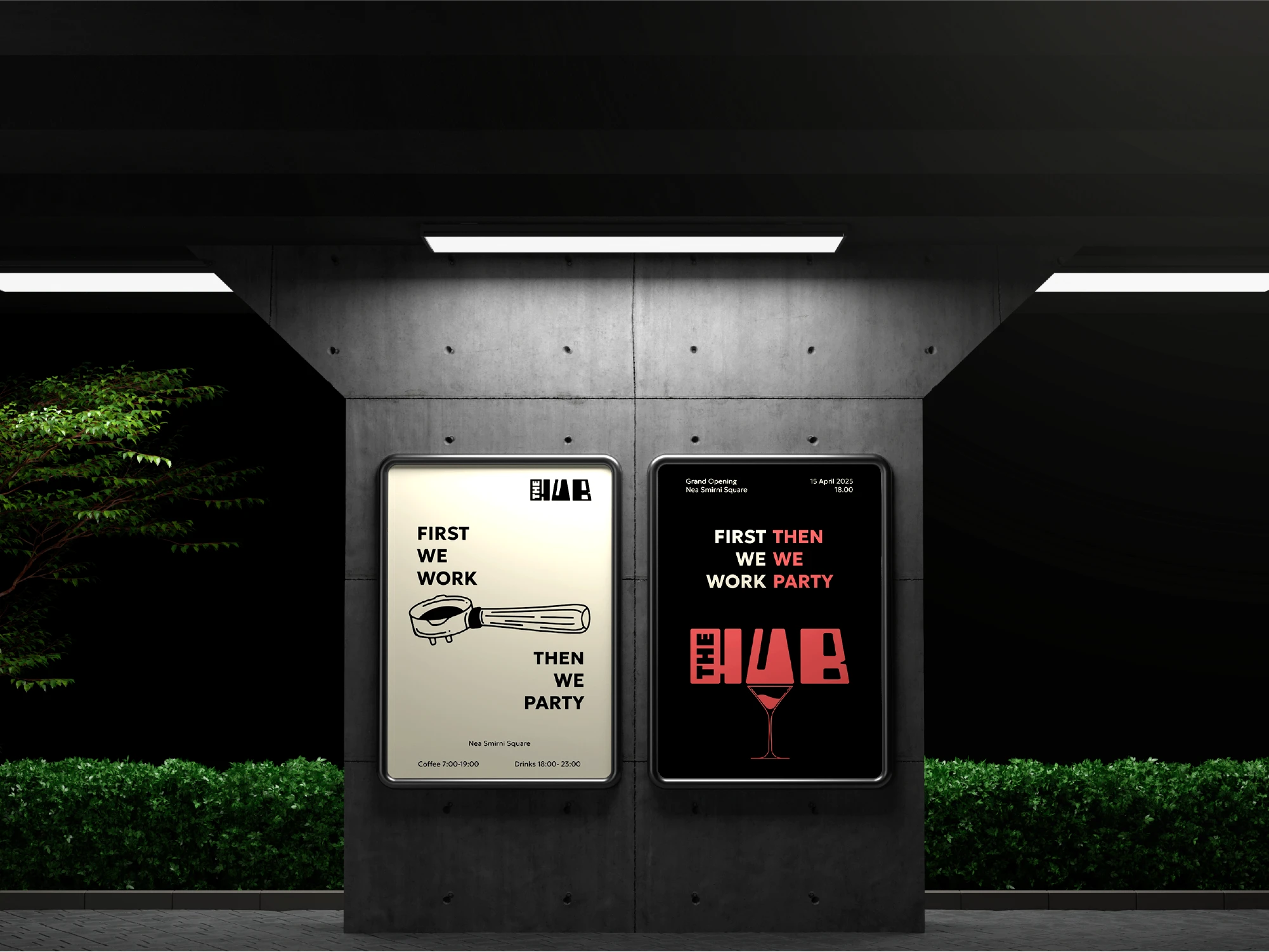 The Hub. Brand design project mockup.