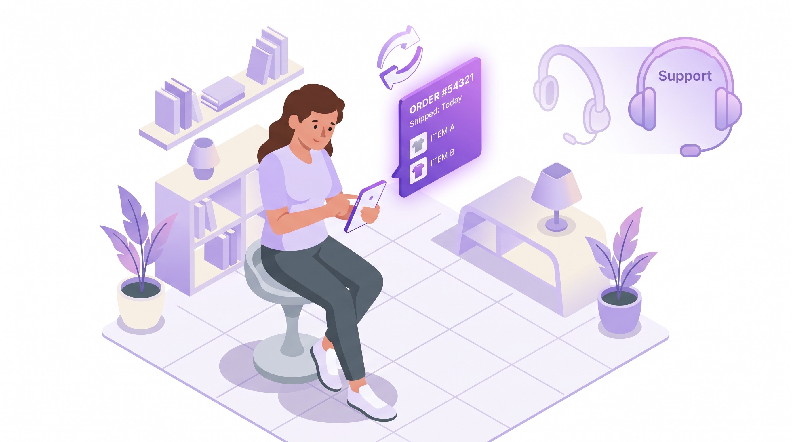Customer editing a Shopify order on a phone without contacting support