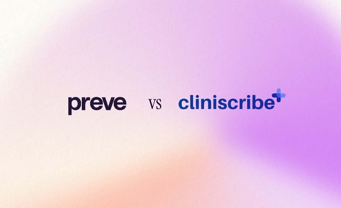 preve vs cliniscribe logo