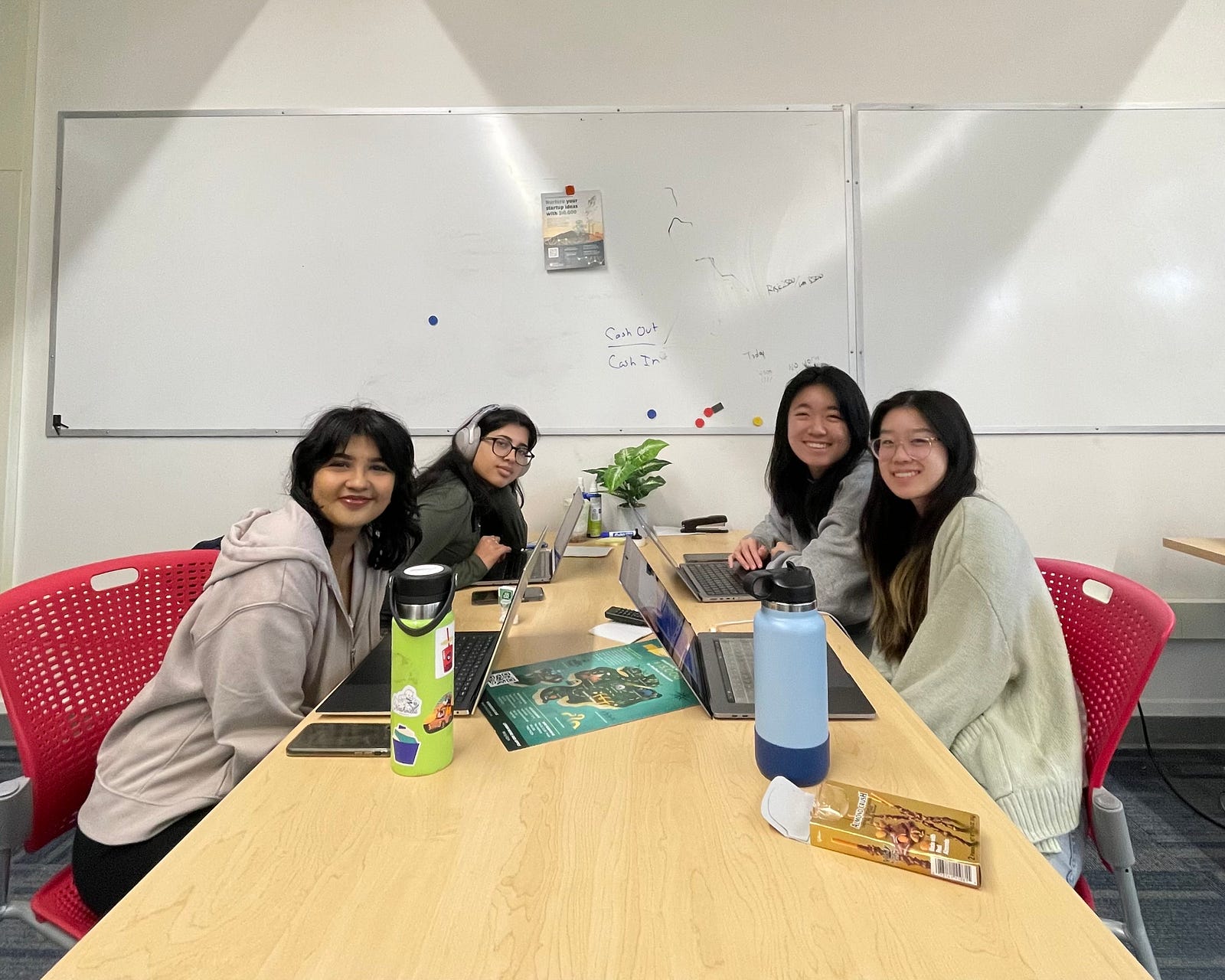 The design team: Anagha Kulkarni, Graphic Communication - Designer Nidhi Sathish, Public Health - Designer Abby Yue, Graphic Communication UX/UI concentration, MAST minor - Project Manager Alice Lui, Graphic Communication, UX/UI concentration - Project Manager.