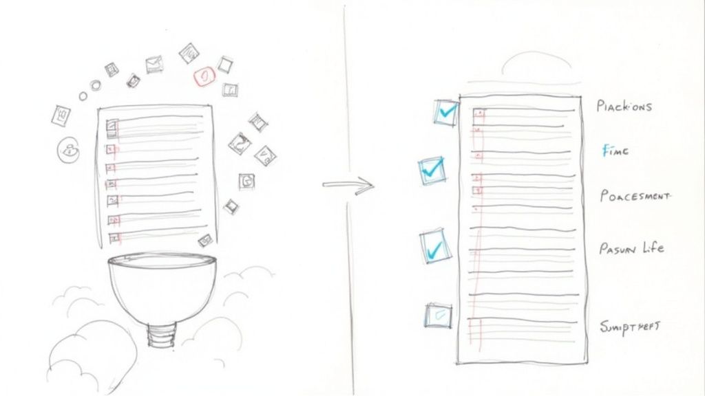 Social data workflow example