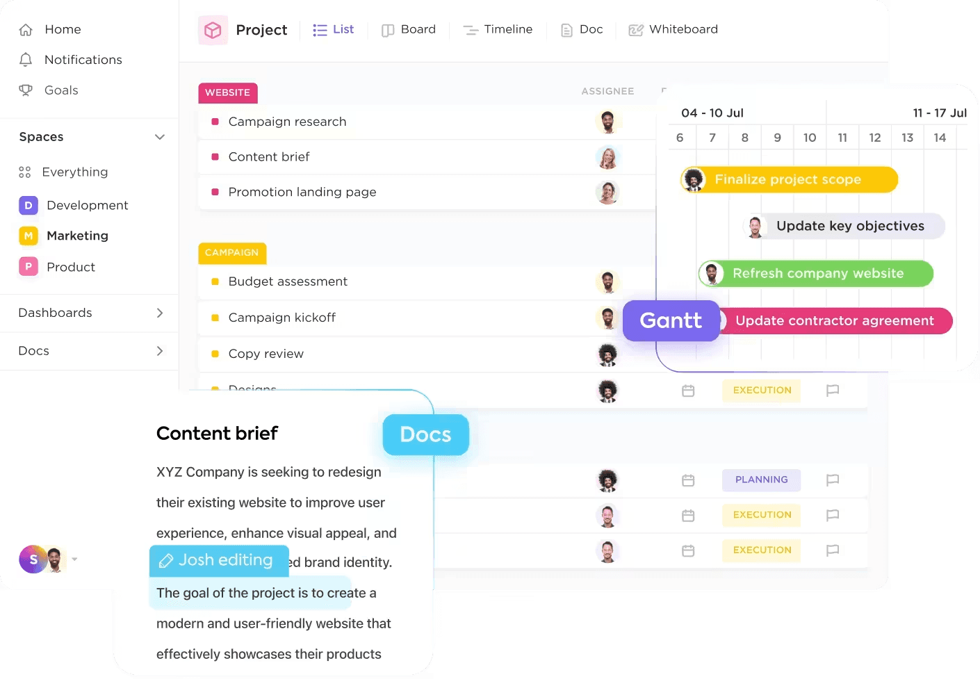 ClickUp Dashboard