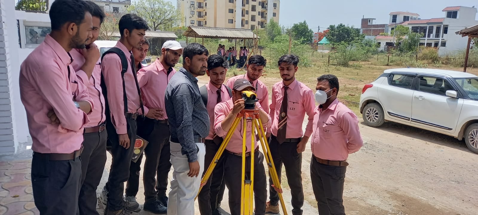 Full moon rising behind a house at night