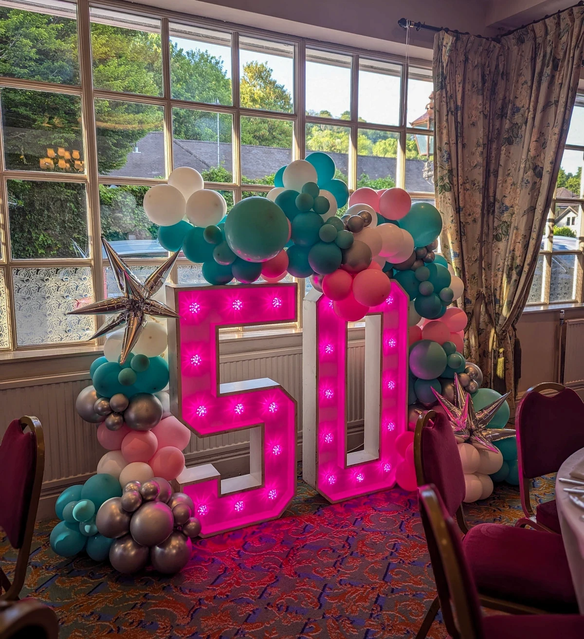 50th Llight up numbers in Surrey