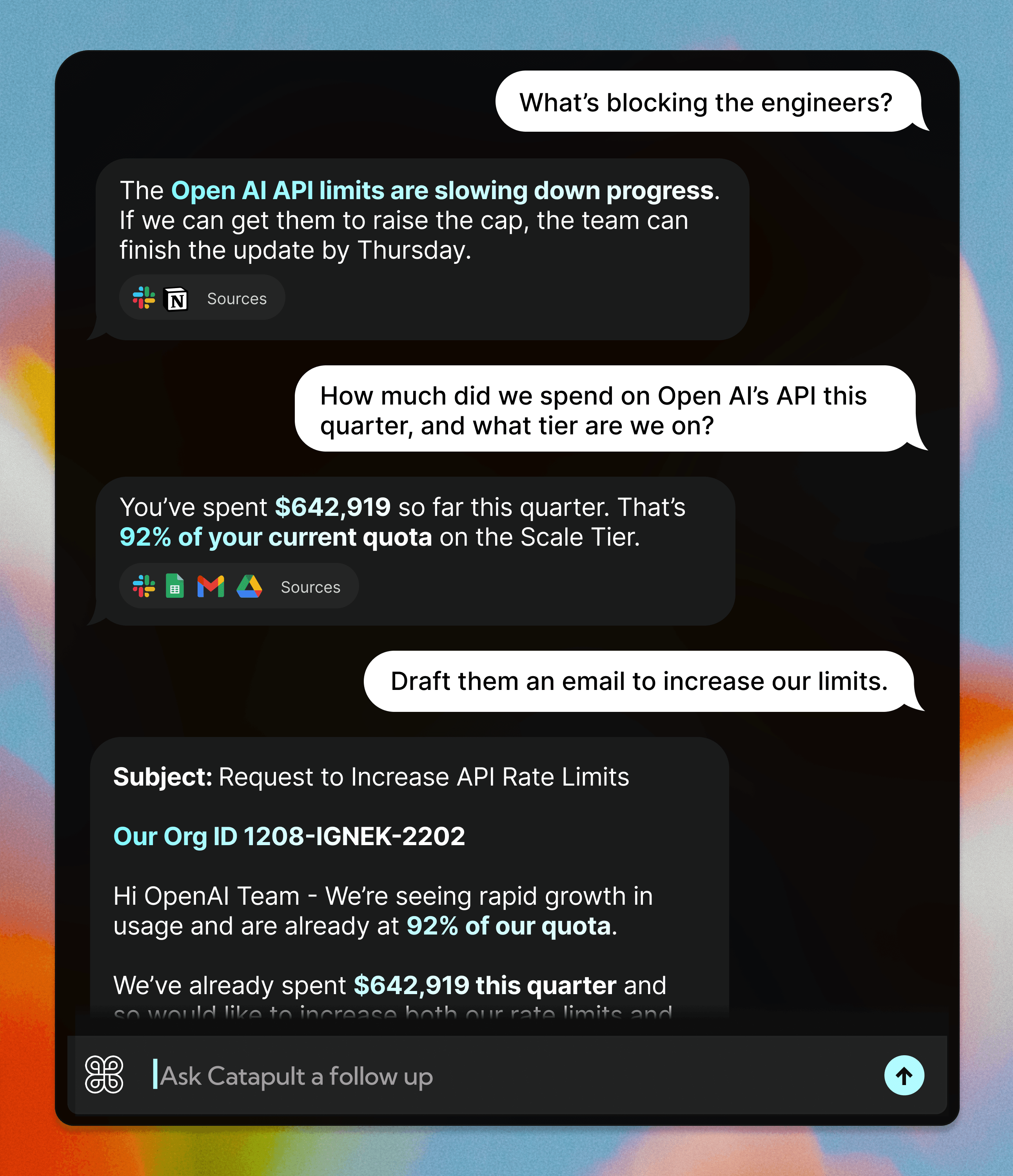 Catapult helps you make better decisions faster
