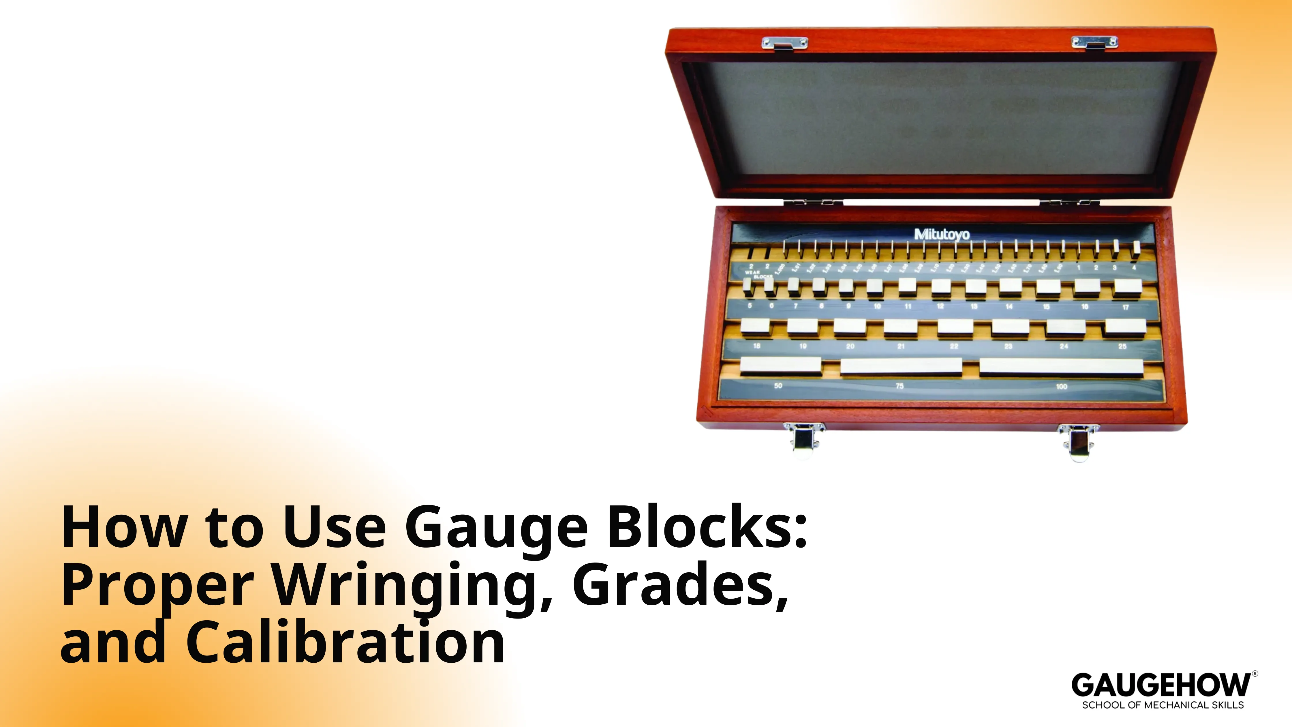 Gauge block set for wringing grades and calibration