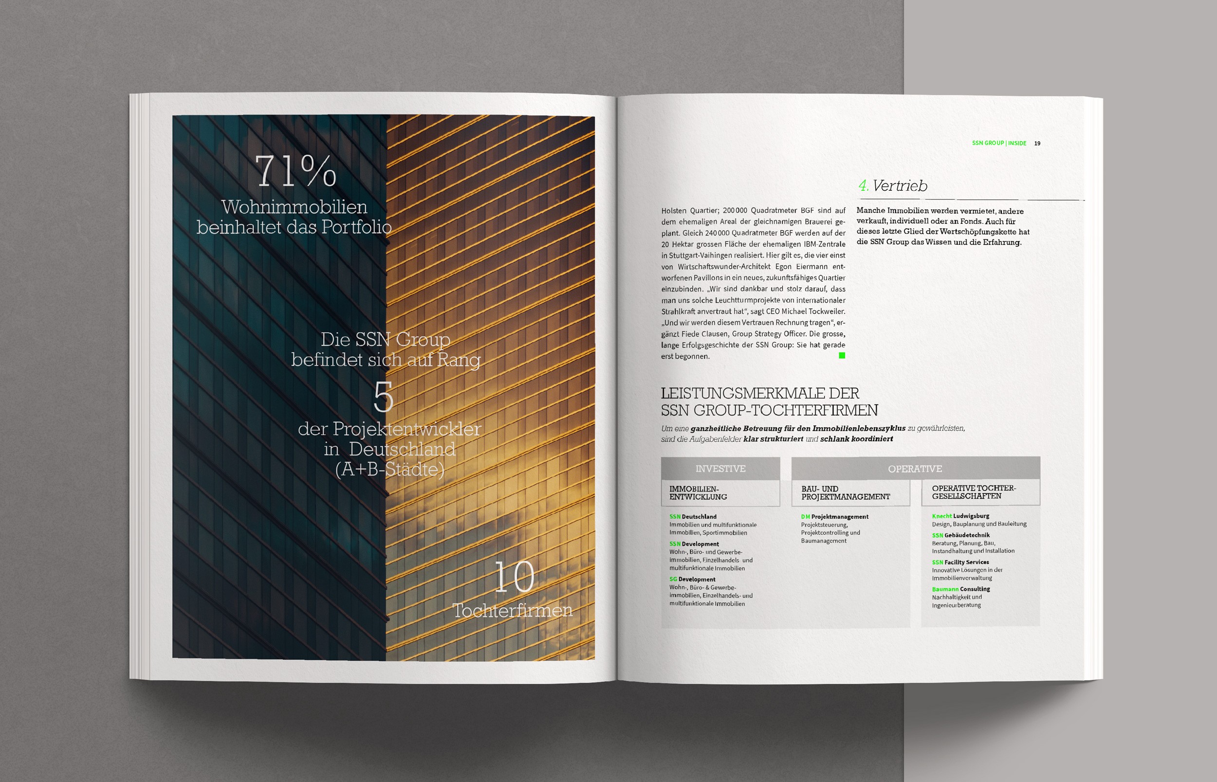 Editorial Design für das Magazin INSIDE – präzise Raster, klare Bildsprache und typografische Balance