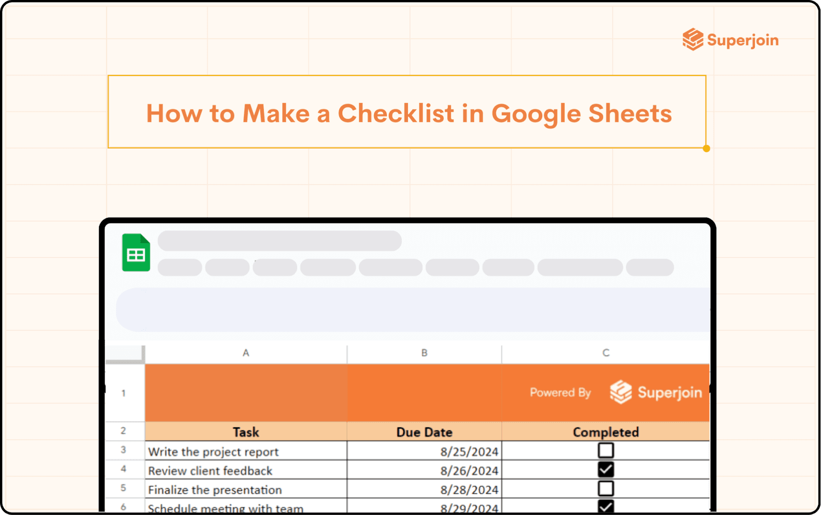 How to Make a Checklist in Google Sheets